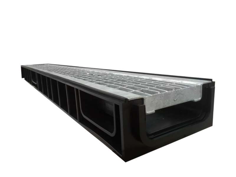 Лоток Ecoteck STANDART light 100.65 h69 с решеткой сварной оцинкованной, кл.В125