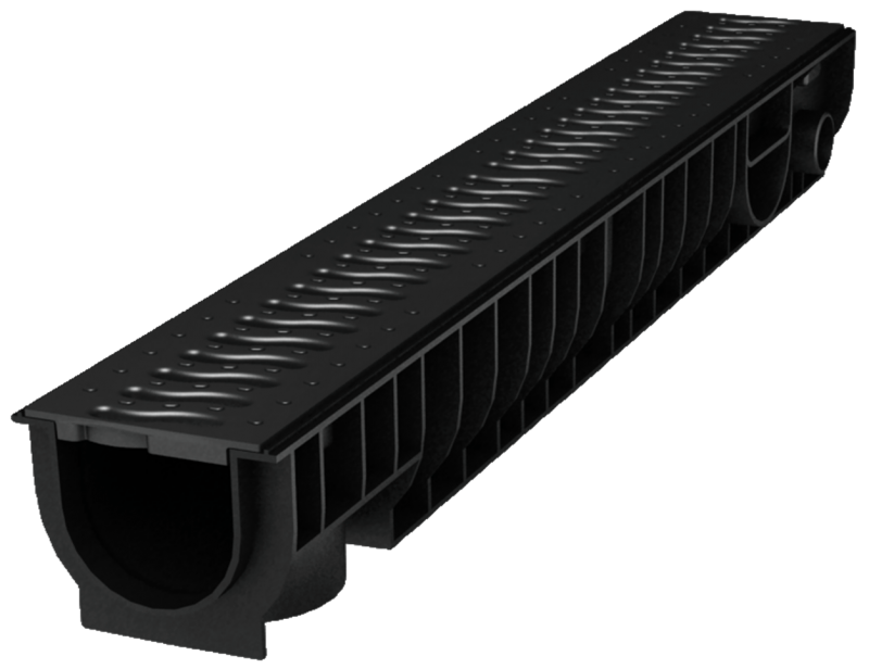 Лоток Ecoteck STANDART 100.95 h99 с решеткой пластиковой, кл.А15