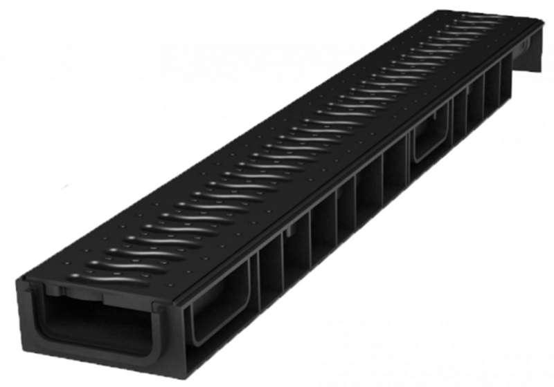 Лоток Ecoteck STANDART light 100.65 h69 с решеткой пластиковой, кл.А15